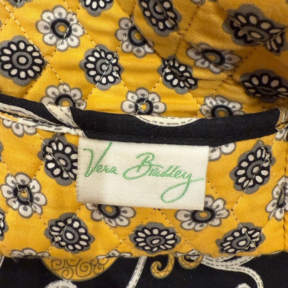 Vera Bradley “Yellow Bird” Shoulder Bag and matching small cosmetic bag - Picture 7 of 11